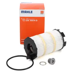 MAHLE OX350/4D Ölfilter + Schraube AUDI RS4 B7 B8 RS5 8T 8F S6 RS6 C6 A8 S8 4E 4H Q7 4LB