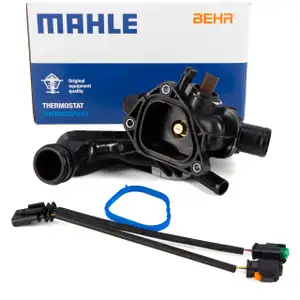 BEHR / MAHLE TM57105 Thermostat + Gehäuse + Sensor + Kabel CITROEN MINI PEUGEOT 1.4 1.6