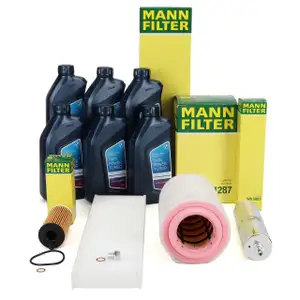 MANN Filterset 4-tlg + 6L ORIGINAL 5W30 Motoröl MINI R56 R55 R57 R58 R60 R61 R59 N47