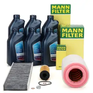 MANN Filterset 3-tlg + 6L ORIGINAL 5W-30 Motoröl MINI R56 R55 R60 R61 One D / Cooper D N47