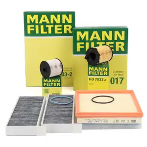 MANN Filterset 4-tlg PSA Berlingo C4 Picasso II Jumpy 3008 5008 Expert Partner 1.6 BlueHDi