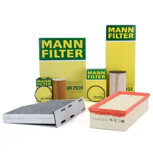 MANN Filter-Set 4-tlg VW Golf 6 Passat B6 Tiguan Touran A3 8P Leon Octavia 2 1.6/2.0 TDI