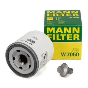 MANN W7050 Ölfilter + Schraube CITROEN FORD LAND ROVER PEUGEOT 2.2/2.4 DIESEL