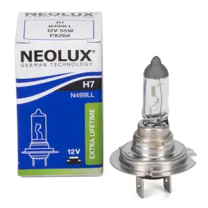 1x NEOLUX N499LL EXTRA LIFETIME Glühlampe Halogenlampe Scheinwerfer H7 12V 55W PX26d