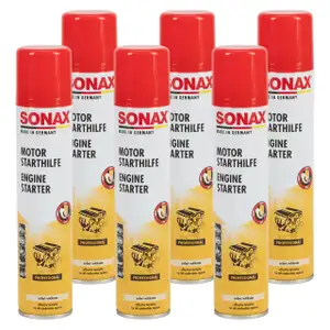 6x 200ml SONAX 312141 Motor Starthilfe Starpilot Starthilfespray Starterspray