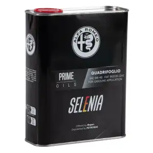 2L 2 Liter PETRONAS SELENIA QUADRIFOGLIO 5W-40 ALFA ROMEO Motoröl Fiat 9.55535-GH2