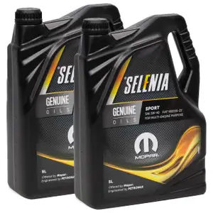 10L 10 Liter PETRONAS SELENIA Motoröl Öl SPORT 5W40 5W-40 MOPAR Fiat 9.55535-Z2