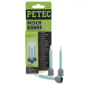 PETEC 98603 Mischrohre für POXY 24 + 50ml Spritze Doppelspritze 3er Packung