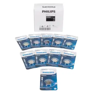 10x PHILIPS Lithium 3V CR1620 DL1620 Knopfzelle Knopfbatterie Batterie (MHD 12.2034)