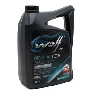 5L 5 Liter WOLF OFFICIALTECH 0W20 LS-FE Motoröl Öl MB 229.71 BMW Longlife-17FE+