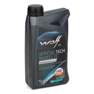 1L 1 Liter WOLF OFFICIALTECH 0W20 LL FE Motoröl Öl VW 508/509.00 FORD WSS-M2C956-A1