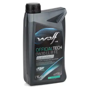 1L 1 Liter WOLF OFFICIALTECH 0W30 LL III FE Motoröl Öl BMW LL-04 MB 229.51 VW 504/507.00