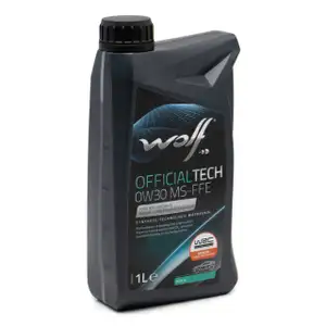 1L 1 Liter WOLF OFFICIALTECH 0W30 MS-FFE Motoröl FORD WSS-M2C950-A FIAT 9.55535-DS1/GS1