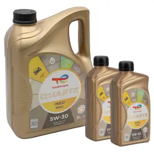 7L 7 Liter TOTAL QUARTZ INEO MDC 5W-30 Motoröl Öl MB 229.52 Dexos2 Opel OV0401547D30