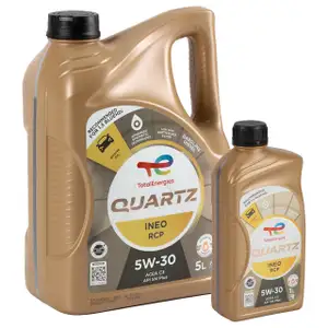 6L 6 Liter TOTAL QUARTZ INEA RCP 5W-30 Motoröl Stellantis FPW9.55535/03 PSA B71 2290