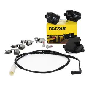 TEXTAR 2362303 Bremsbeläge + Wako BMW 1er E81 E87 3er E90 E92 bis 02.2010 hinten