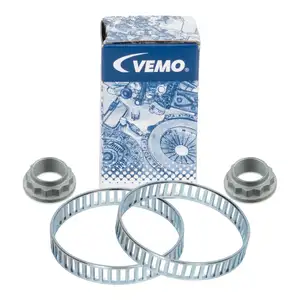 2x VEMO ABS Sensorring + Achsmutter BMW E81/82/87/88 3er E46 E90/91/92/93 Z4 E85 hinten