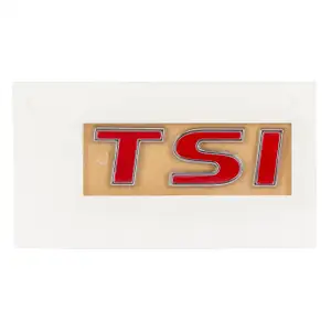 Emblem Heckklappe Schriftzug TSI chrom / rot für VW Touran 5T 5TA853675H JZQ