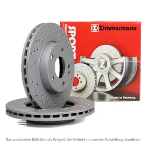 Zimmermann SPORT Bremsscheiben Satz VOLVO XC40 (536) 16 Zoll vorne