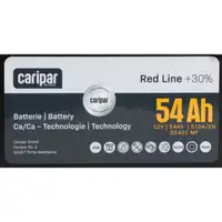 CARIPAR RED LINE +30% PKW KFZ Autobatterie Starterbatterie 12V 54Ah 510A/EN B13