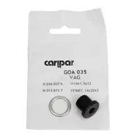 CARIPAR Ölablassschraube M14x1,5mm N0160276 + Dichtring N0138157 AUDI SEAT SKODA VW