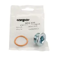 CARIPAR Ölablassschraube M22x1,5 + Dichtring ALFA ROMEO CITROEN FIAT FORD JEEP PEUGEOT