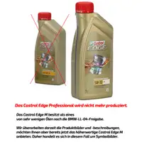 6L CASTROL EDGE 5W30 M LL-04 Motoröl + MANN Ölfilter BMW 1er 2er 3er 5er X1 X3 X5 MINI N47