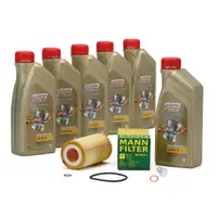 6L CASTROL EDGE 5W30 M LL-04 Motoröl + MANN Ölfilter BMW 3er E46 318d 320d E39 520d M47