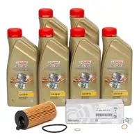 6L CASTROL EDGE 5W30 M LL-04 Motoröl + ORIGINAL Ölfilter BMW 1er 3er 5er X3 X5 Z4 B48 B47