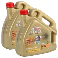 8L 8 Liter CASTROL Edge TITANIUM Motoröl Öl 5W-40 dexos2 FIAT 9.55535-S2 FORD WSS-M2C917-A