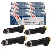 4x BOSCH 0280158827 Einspritzdüse CNG FIAT Doblo Multipla 1.6 Panda Punto 1.2/1.4 55232334