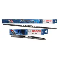 BOSCH 651U + H300 Scheibenwischer CITROEN C1 PEUGEOT 107 (PM_, PN_) vorne + hinten