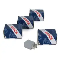 4x BOSCH 0332207304 Relais Arbeitsstrom Schalter Hupe Horn 20 A 12 V 5-POLIG