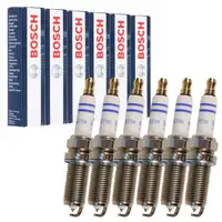 6x BOSCH FR6MPP332 0242240619 Zündkerze PORSCHE 997 3.8 Turbo 500 PS