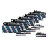 6x BOSCH Zündspule + 6x BOSCH Zündkerze BMW E87 3er E90 E91 5er E60 E61 E63 E64 E65-67 N52