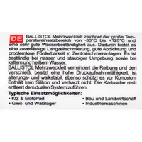 BALLISTOL 25350 Mehrzweckfett Fett Schmierfett Universalfett Kartusche 400g