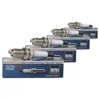 4x BERU Zündkerze UPT2 ULTRA PLUS TITAN Zündkerzen Set / 4-Zylinder Motoren