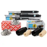 2x BILSTEIN B4 Stoßdämpfer + Staubschutz + Domlager OPEL CORSA D FIAT Punto (199_) hinten