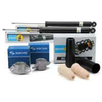 2x BILSTEIN B4 Stoßdämpfer + B1 Staubschutz + Domlager VW Bora Golf 4 Variant hinten