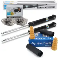 2x BILSTEIN B4 Stoßdämpfer + SACHS Staubschutz + B1 Domlager VW Golf 6 Variant hinten