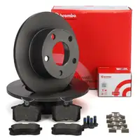 BREMBO Bremsscheiben + Beläge AUDI A6 C5 SKODA Superb 1 VW Passat B5 hinten