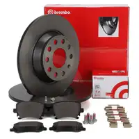 BREMBO Bremsscheiben + Beläge AUDI A3 8P SEAT Leon SKODA Octavia 3 VW Golf 5 6 hinten