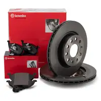 BREMBO Bremsscheiben + Beläge + Wako AUDI A3 8P SEAT Leon SKODA Octavia VW Golf 5 6 vorne