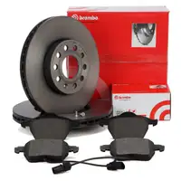 BREMBO Bremsscheiben Ø 288mm + Beläge + Wako SKODA Superb I (3U4) PR-1ZC vorne