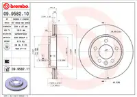 BREMBO Bremsscheiben + Beläge + Wako VW Multivan Transporter T5 + T6 hinten