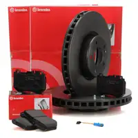 BREMBO Bremsscheiben + Beläge + Wako MERCEDES C-Klasse W205 S205 vorne