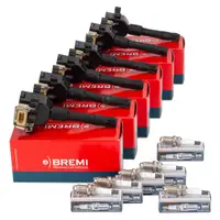 6x BREMI Zündspule + 6x BERU Zündkerze BMW 3er E36 320i 325i 5er E34 520i 525i M50