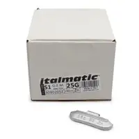 GEMATIC 10006 Auswuchtgewicht Schlaggewicht für Stahlfelge ZINK-SILBER 100 Stück x 25g