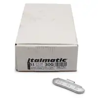 GEMATIC 10007 Auswuchtgewicht Schlaggewicht für Stahlfelge ZINK-SILBER 100 Stück x 30g