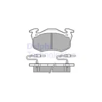 DELPHI LP350 Bremsbeläge Bremsklötze + Warnkontaktsensor CITROEN BX (XB-_) vorne